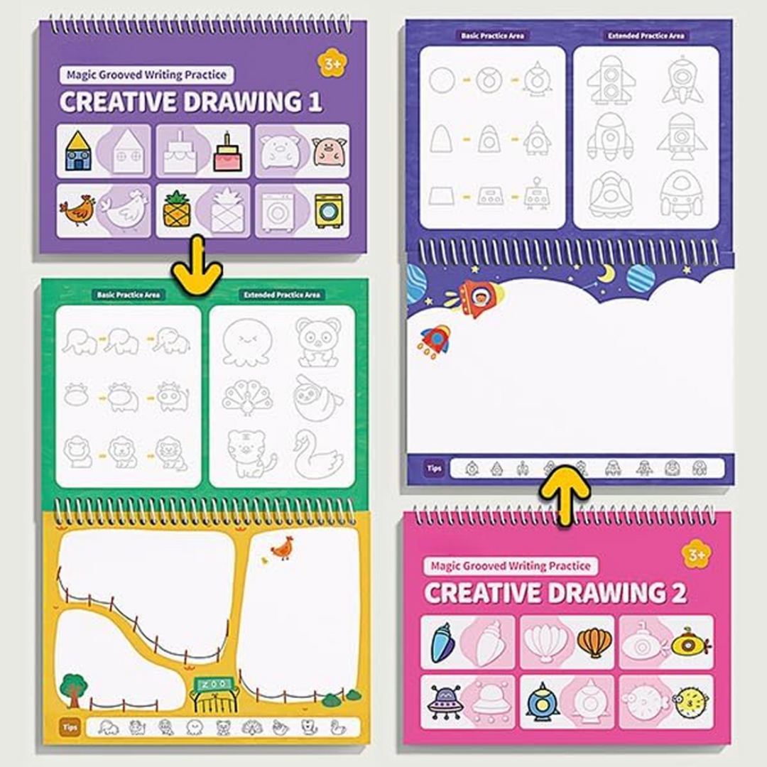 Cerava™ Magic Grooved Writing Practice Set